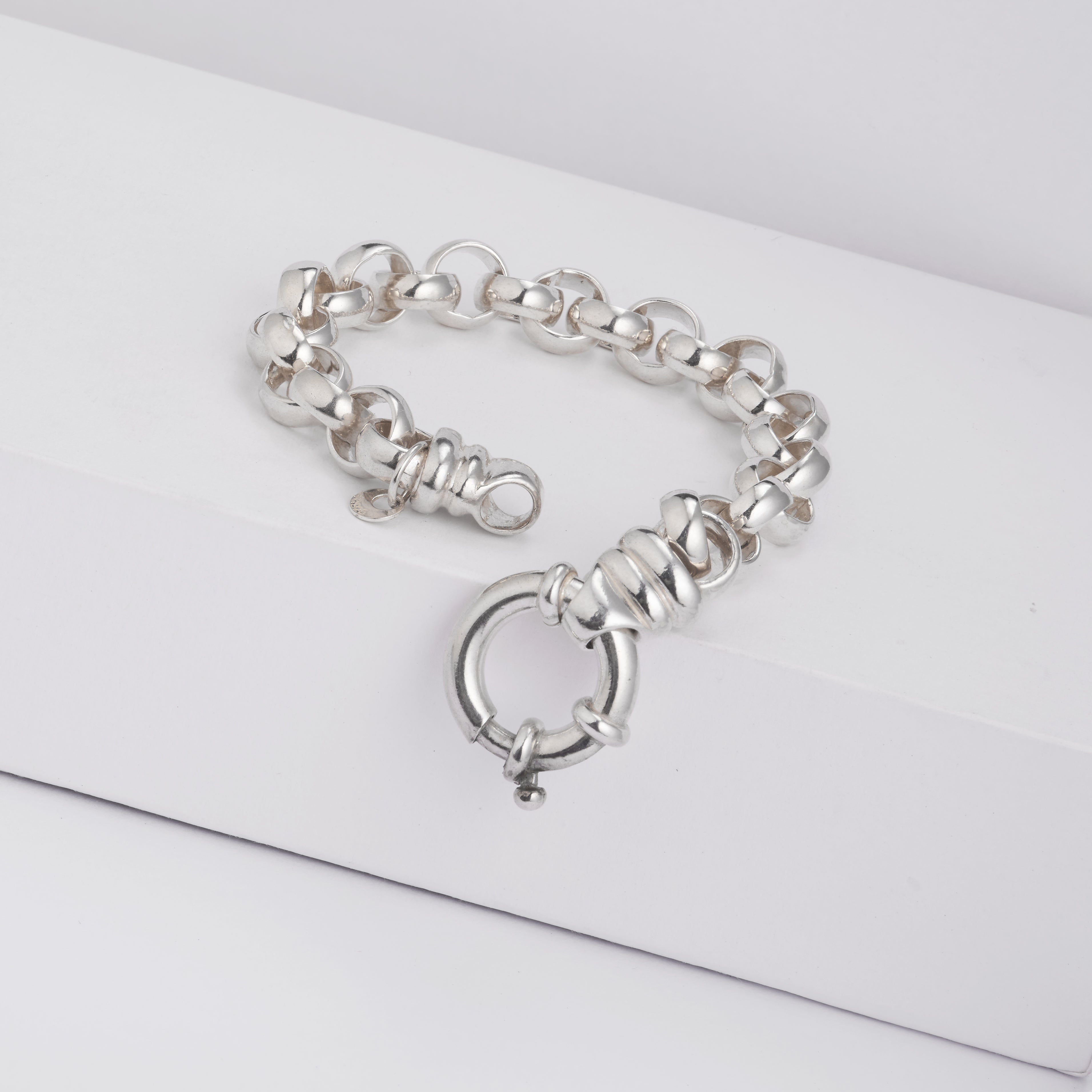 Sterling silver deals belcher bracelet