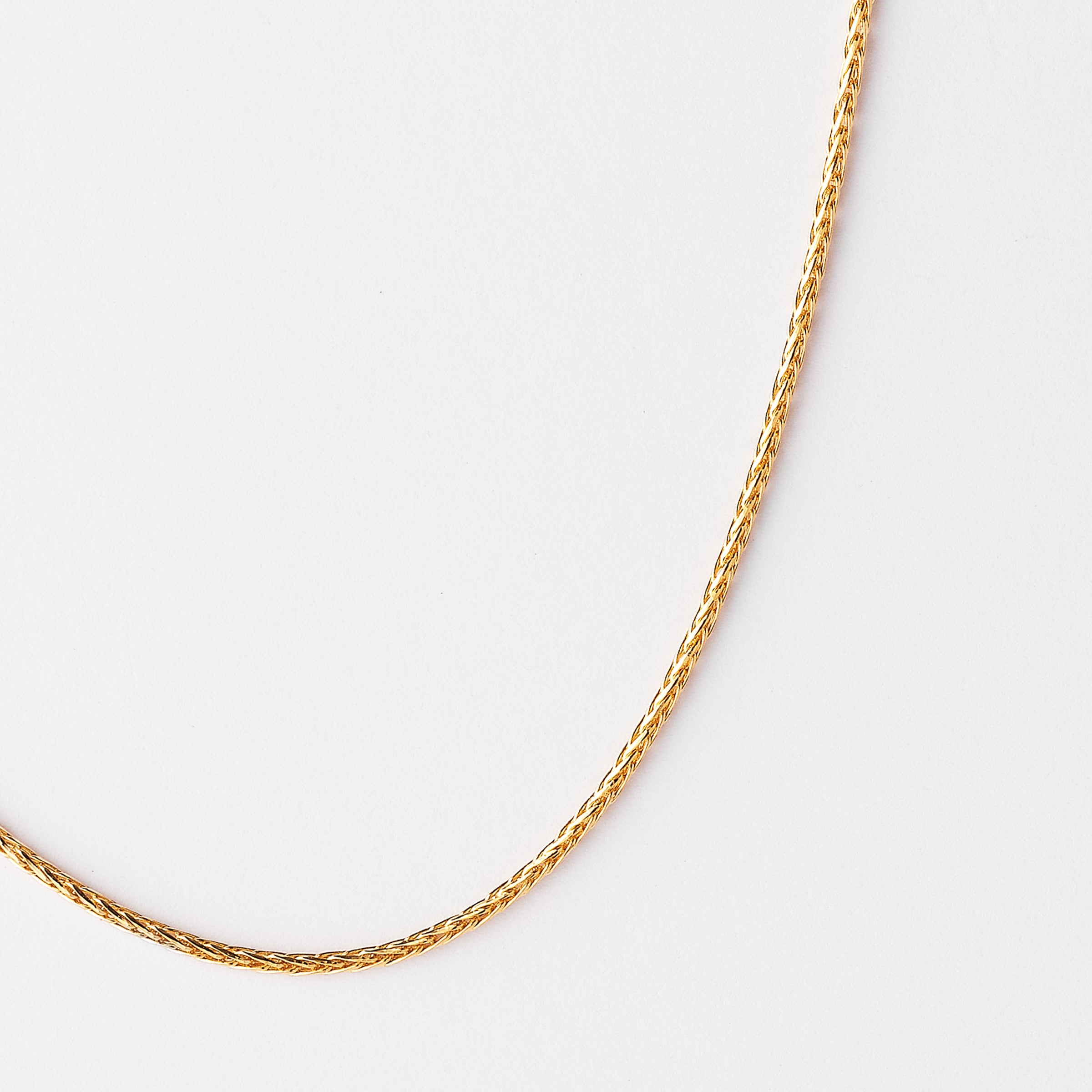 14k yellow deals gold wheat chain