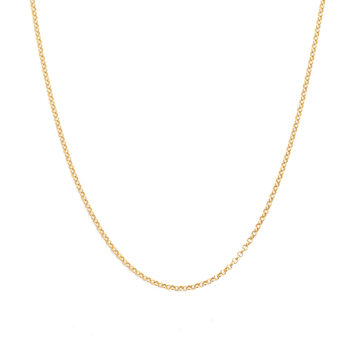 9K Yellow Gold Round Belcher Chain