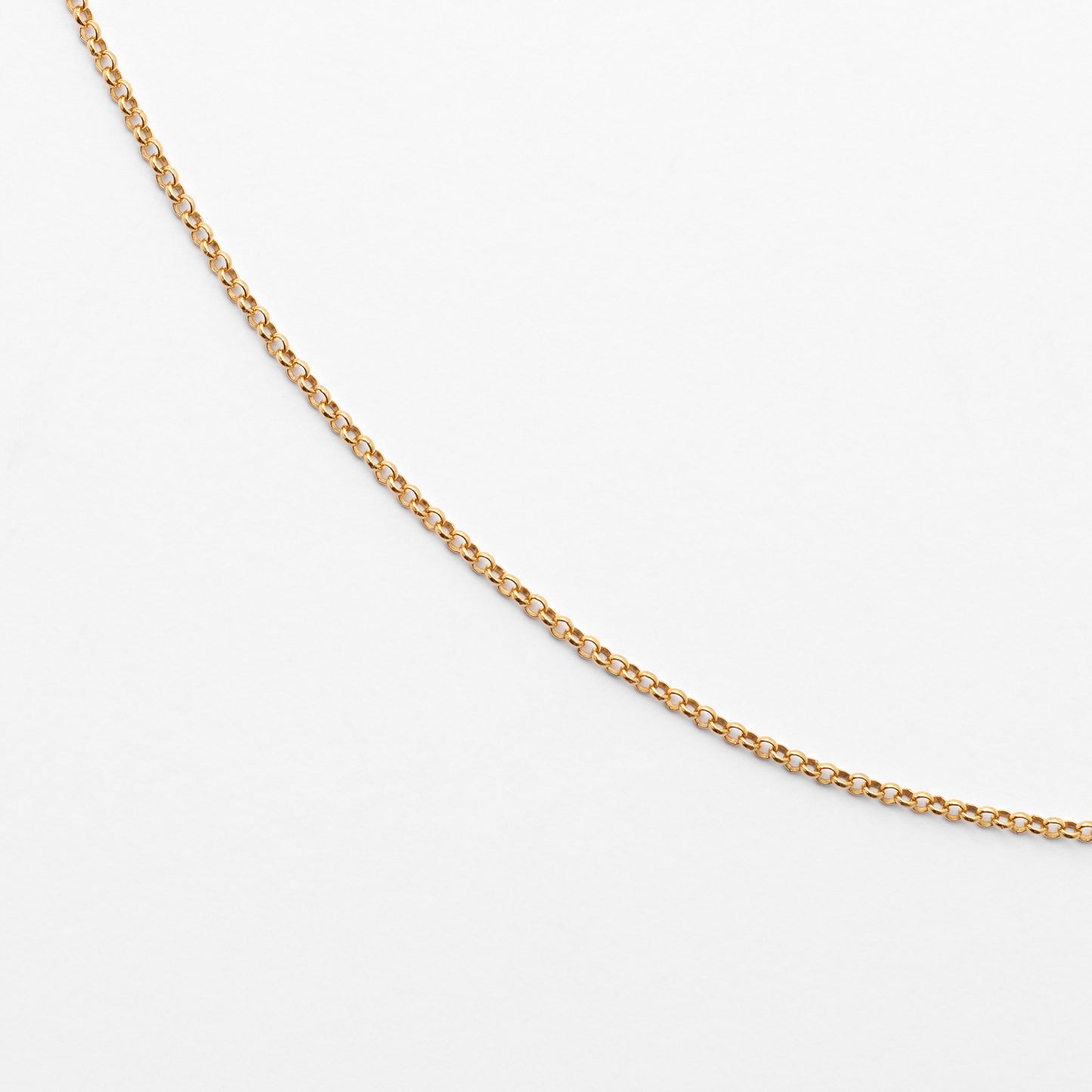 9K Yellow Gold Round Belcher Chain