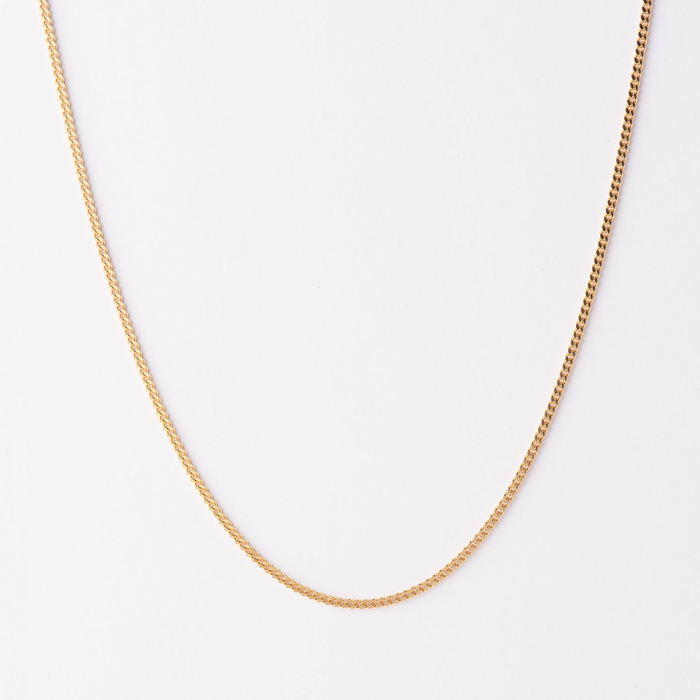 9K Yellow Gold Diamond Cut Curb Chain