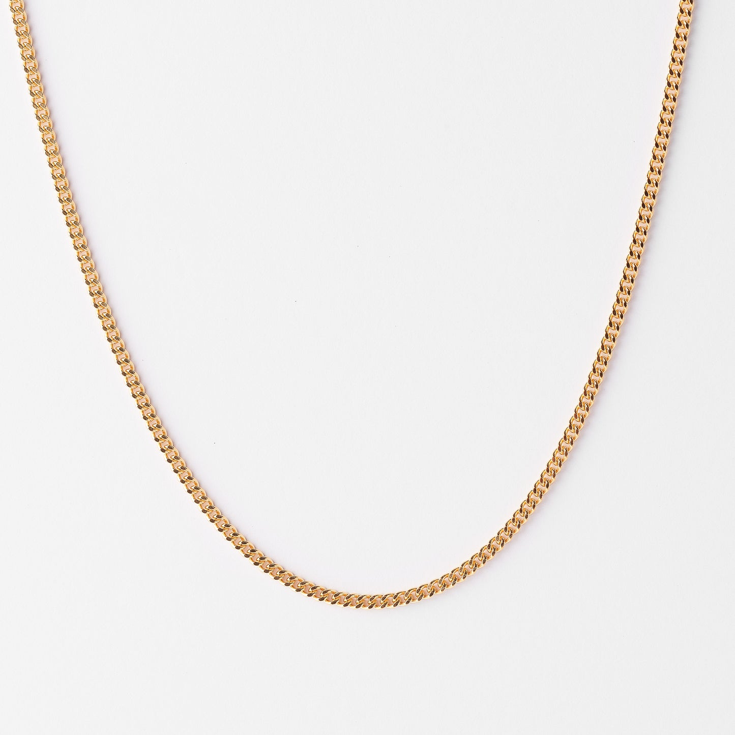 9K Yellow Gold Diamond Cut Curb Chain