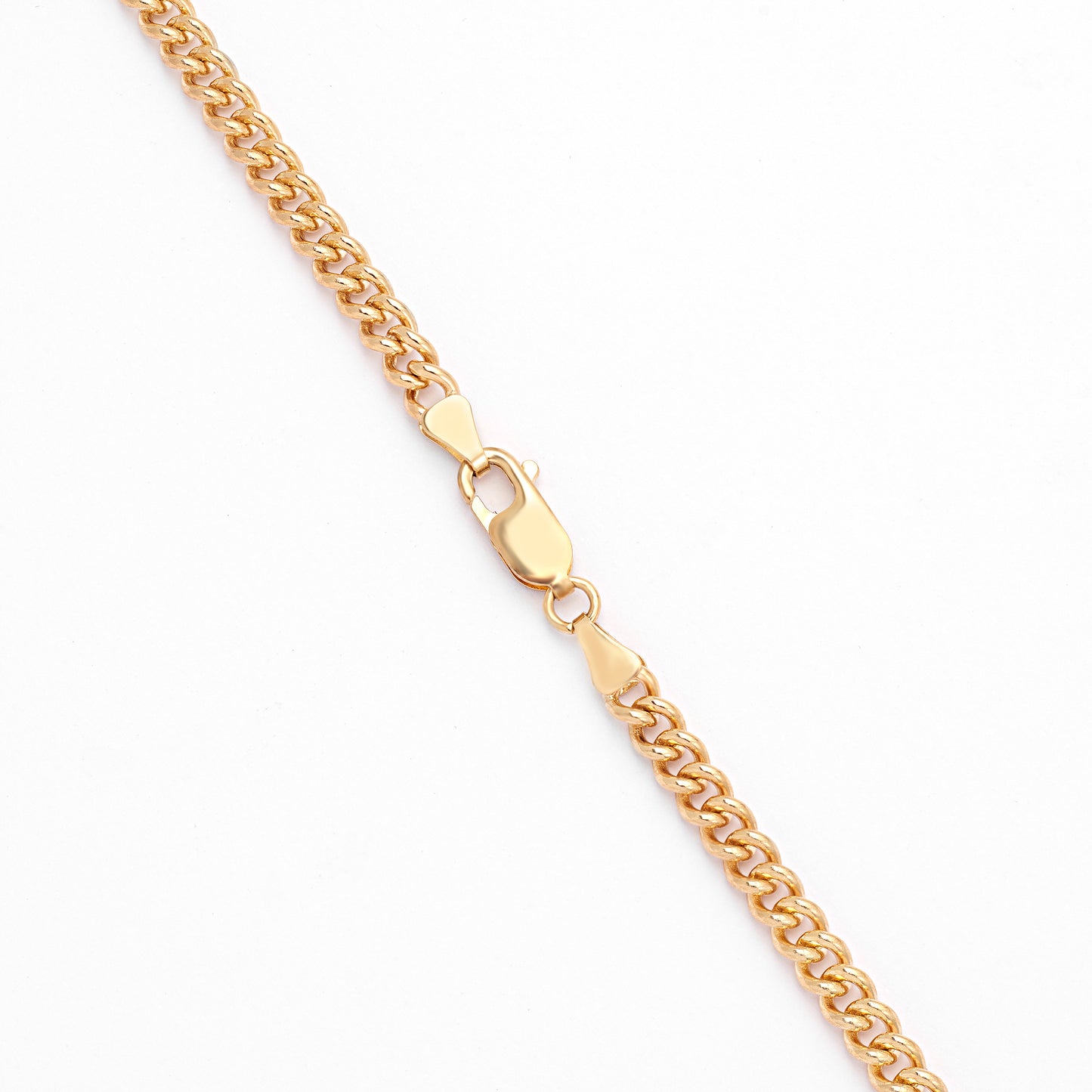 9K Yellow Gold Round Curb Chain