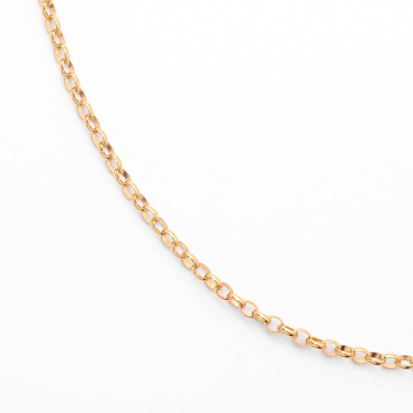 9K Yellow Gold Oval Belcher Chain