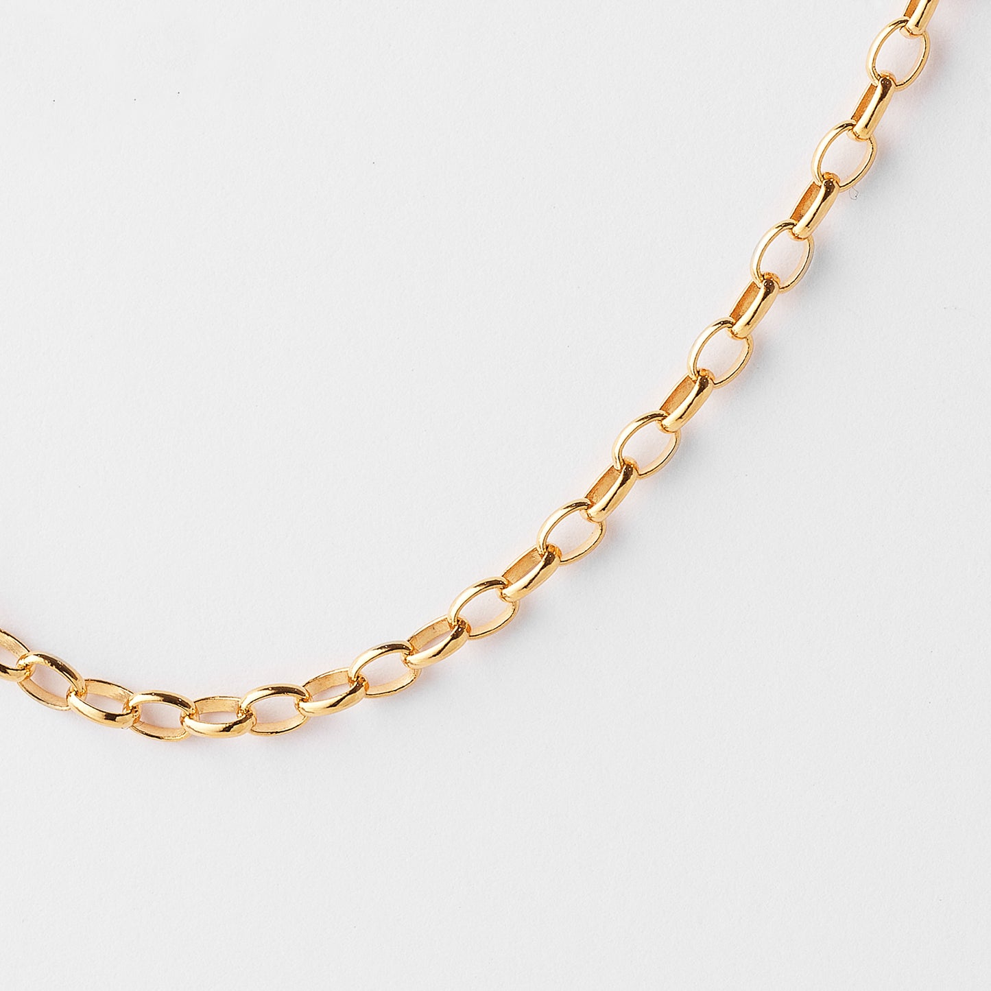 9K Yellow Gold Oval Belcher Chain