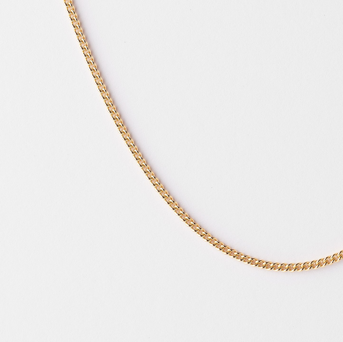 9K Yellow Gold Round Curb Link Chain