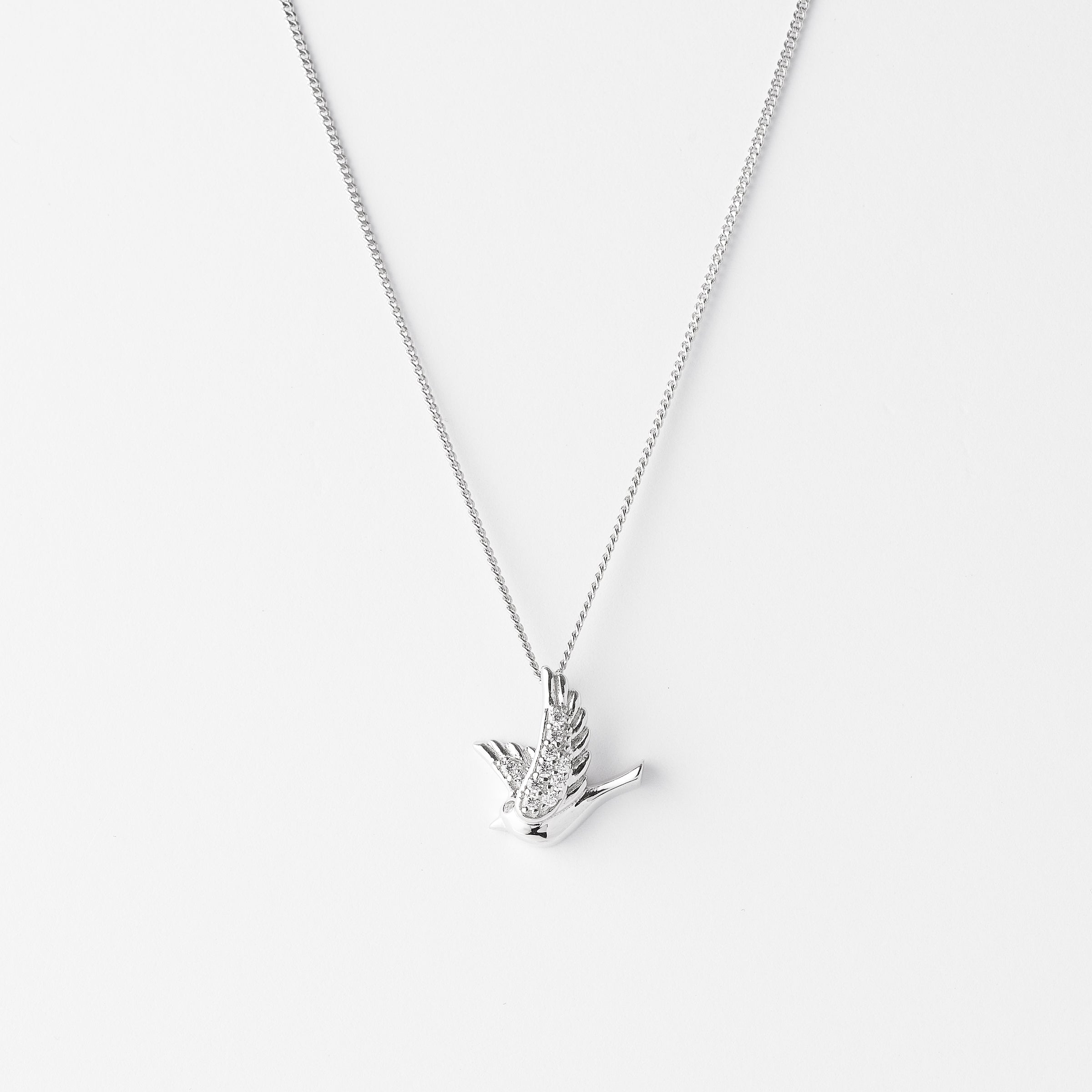 Diamond on sale dove necklace