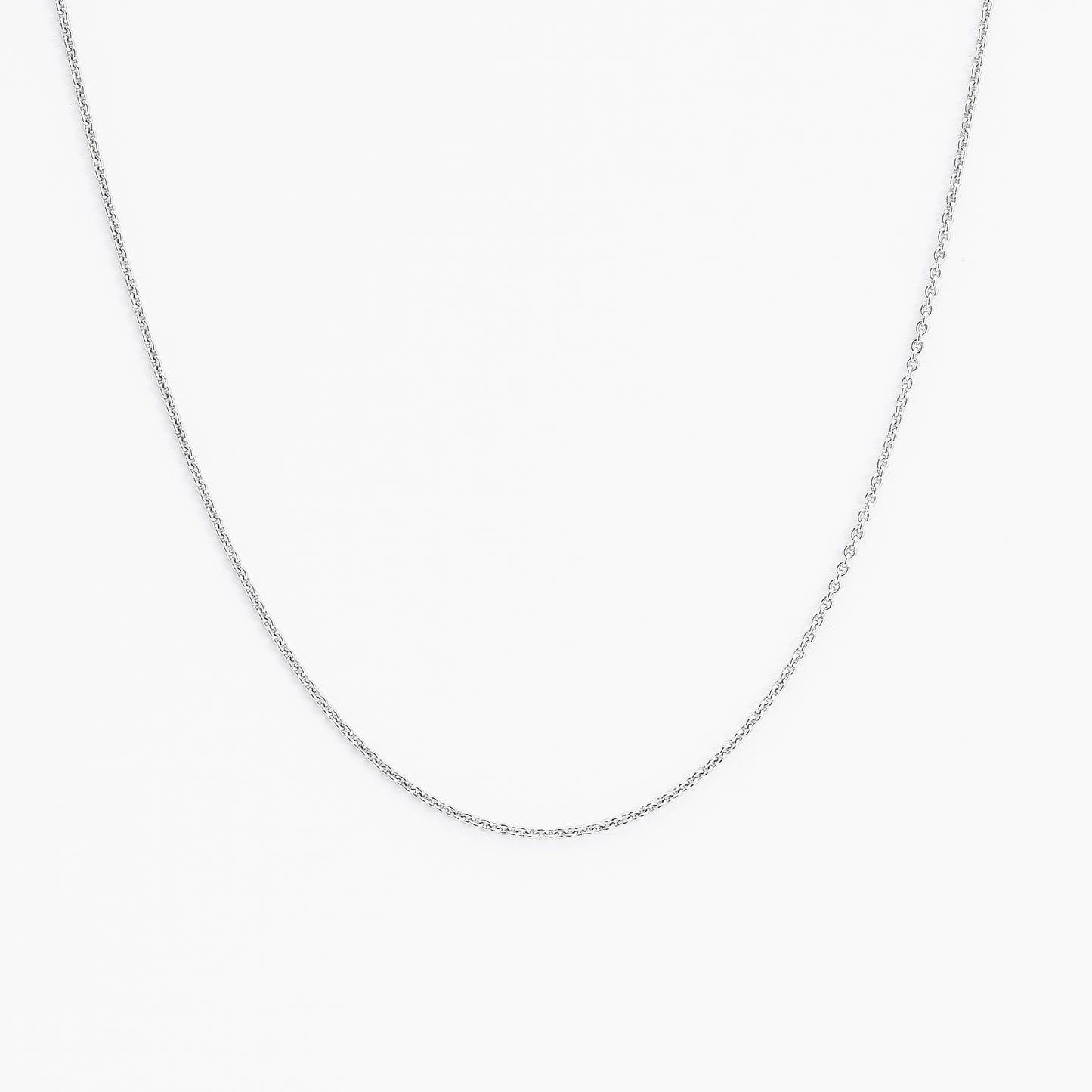 Sterling Silver 42cm Trace Chain + 3cm Extender