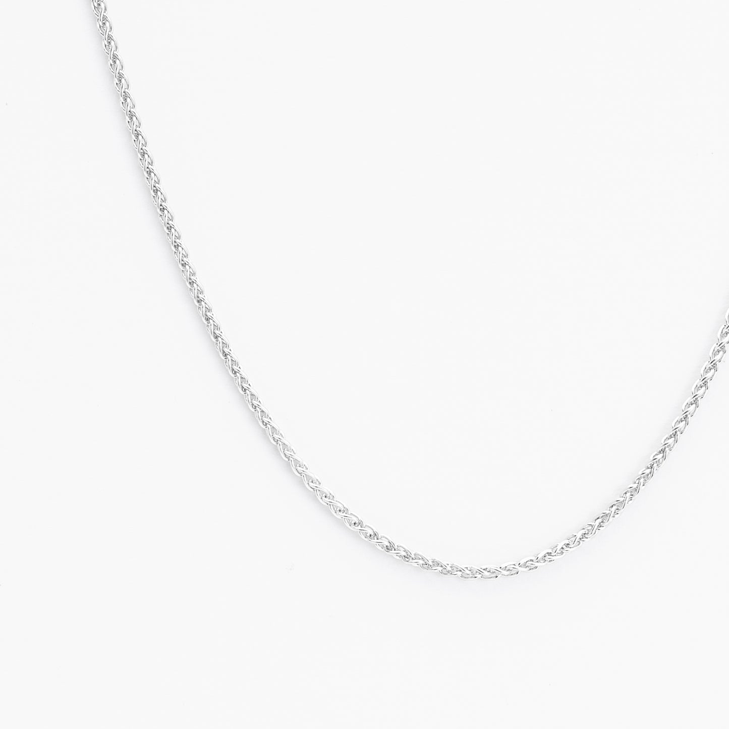 Sterling Silver 45cm Wheat Chain