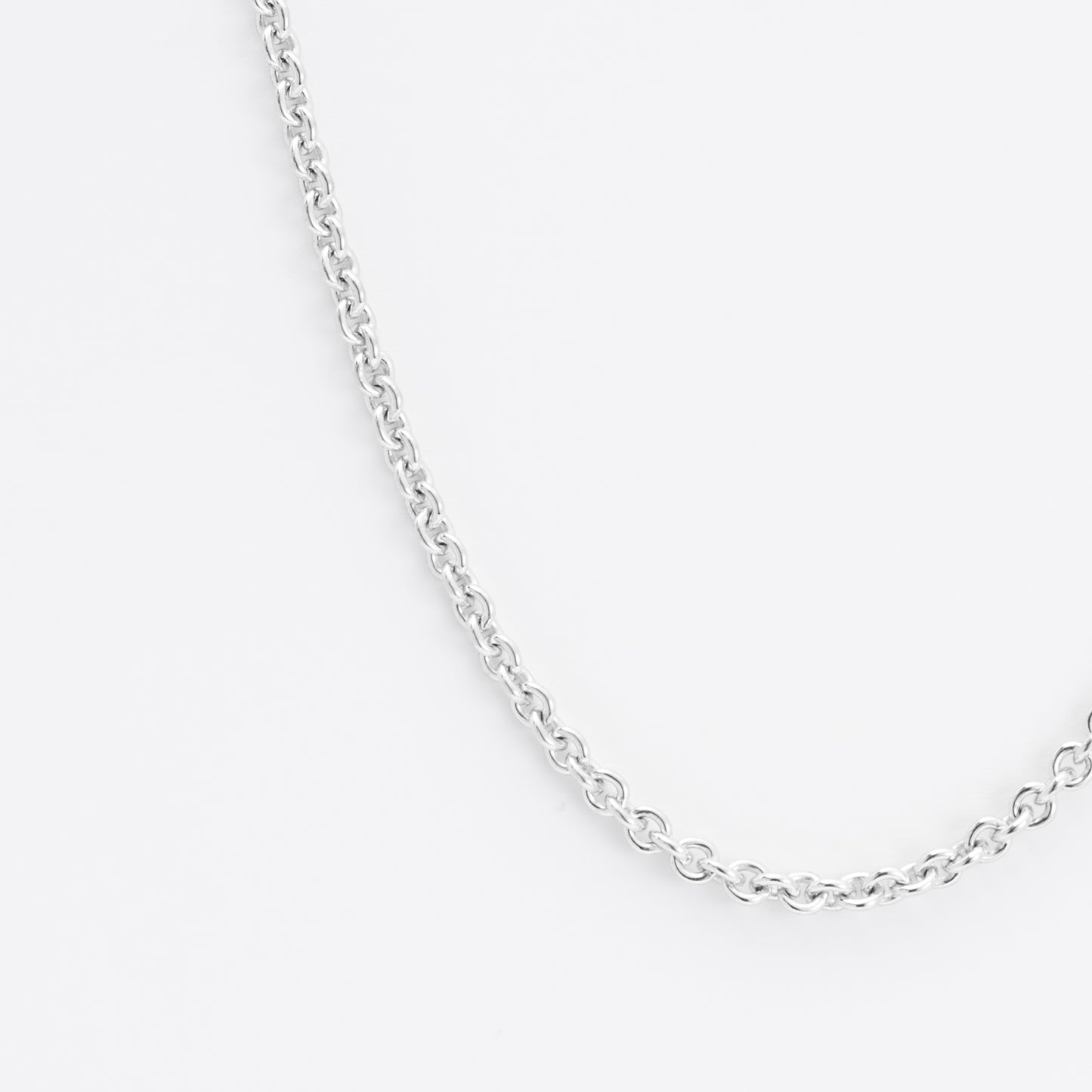 Sterling Silver 45cm trace chain 3.2mm