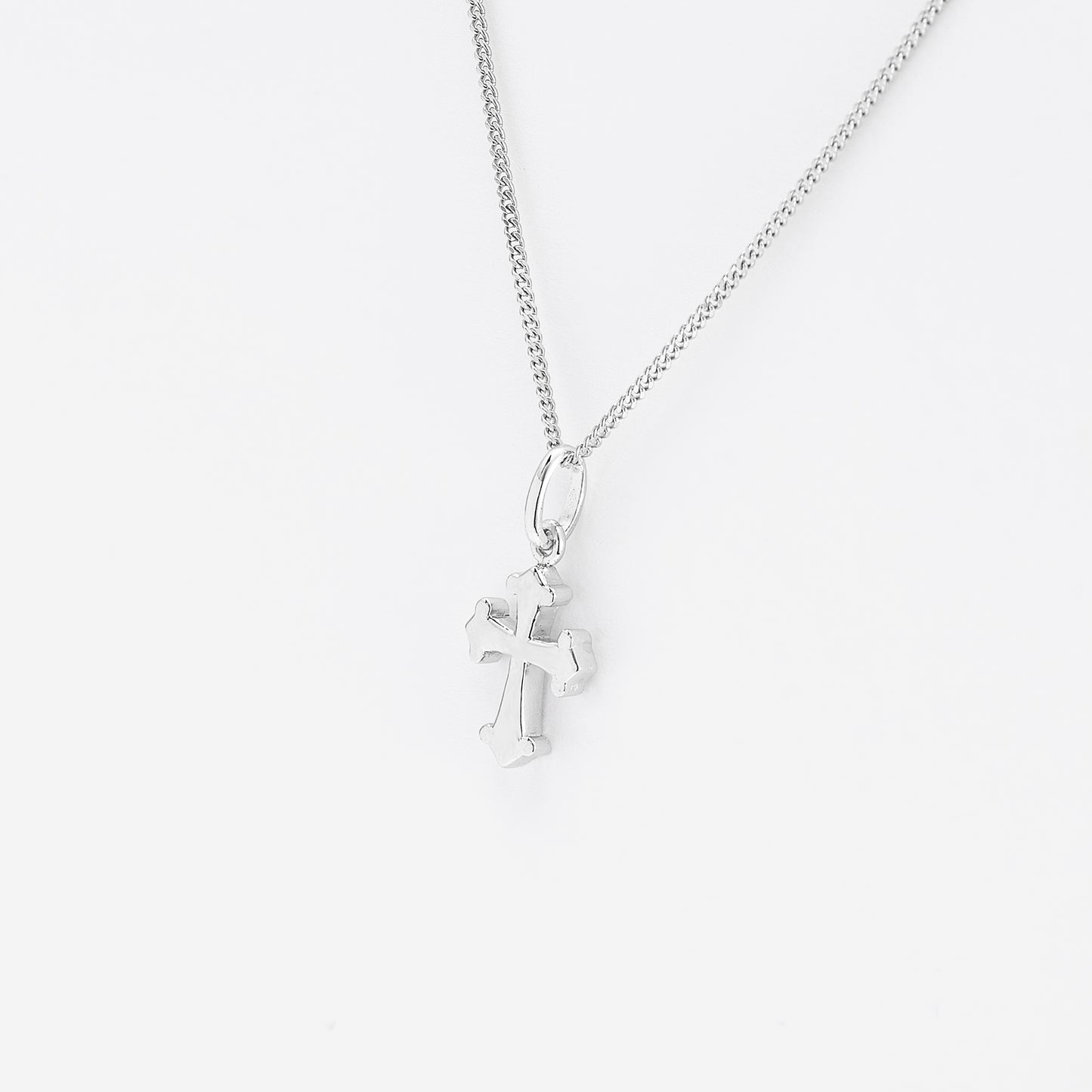 Sterling Silver Arrow Tip Cross Pendant