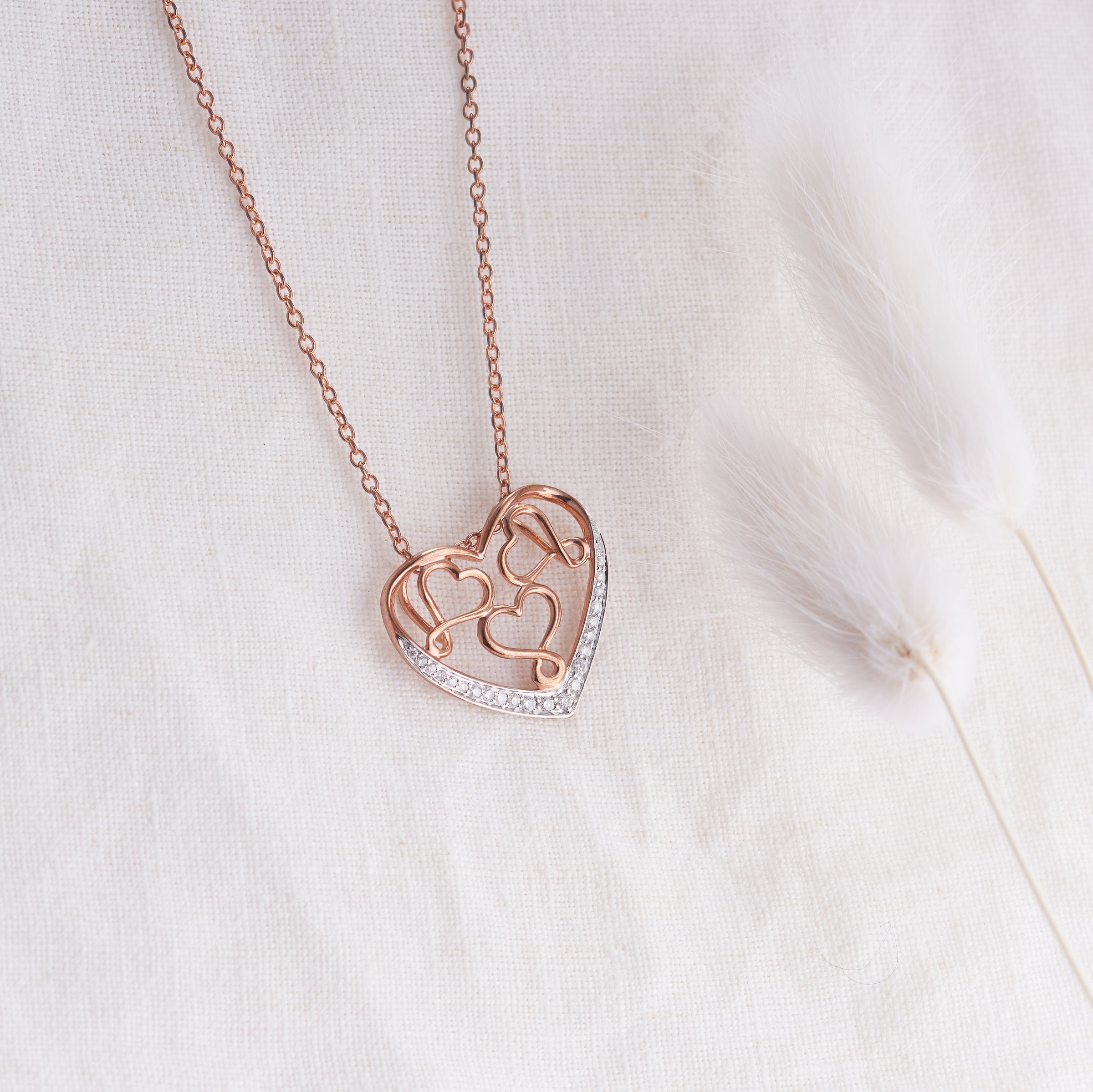 Diamond infinity heart deals necklace