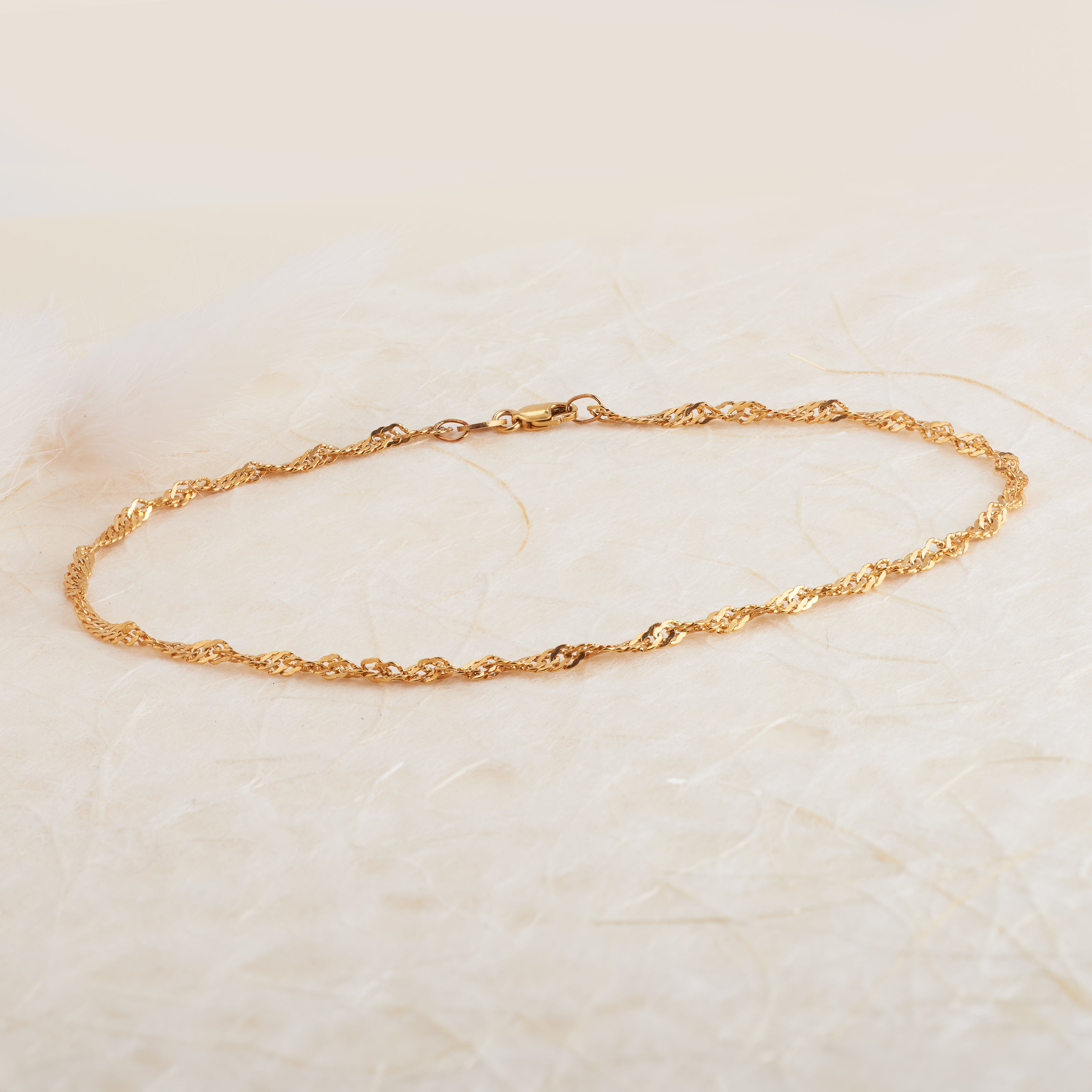 9k gold deals anklet