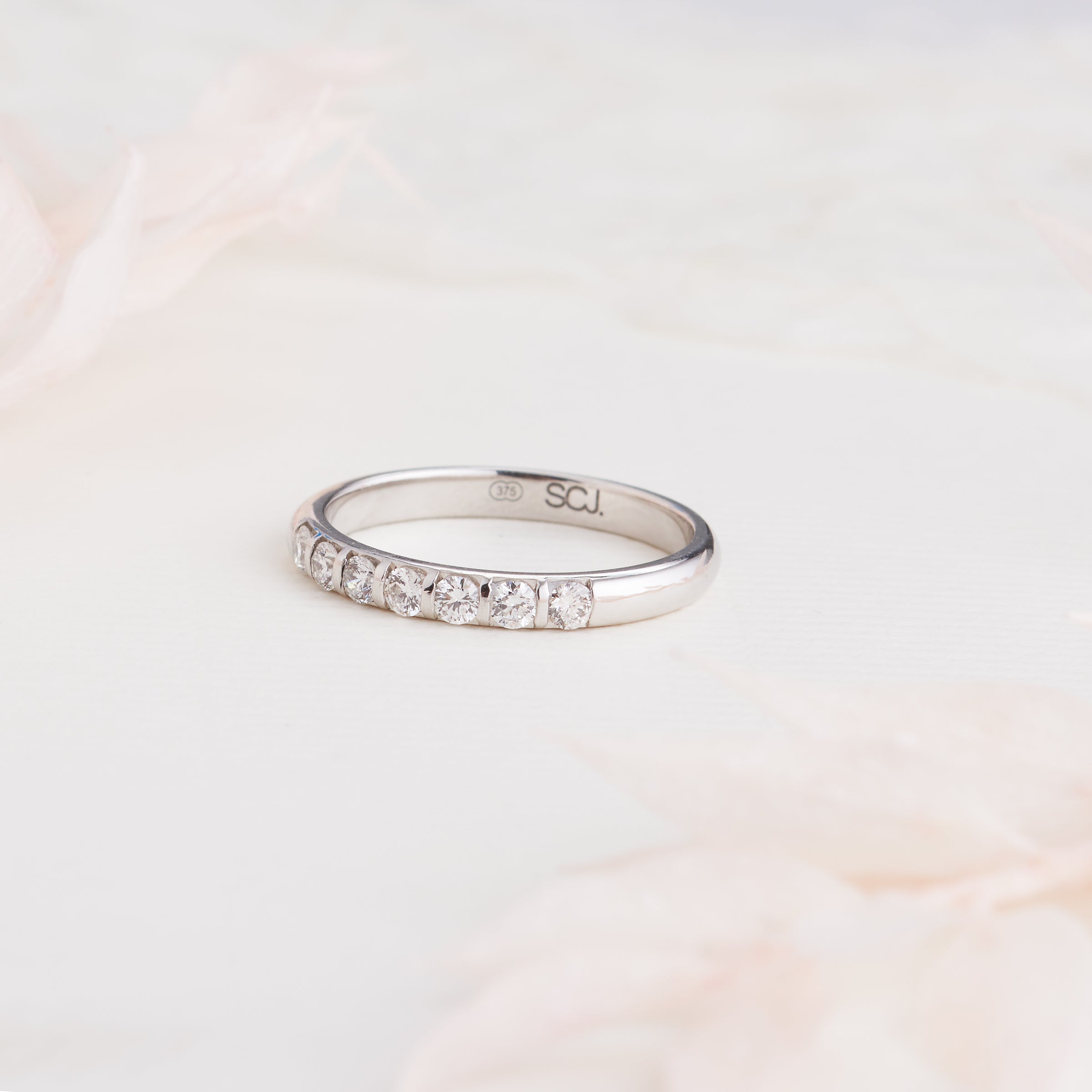 Wedding ring engagement ring and eternity shop ring sets