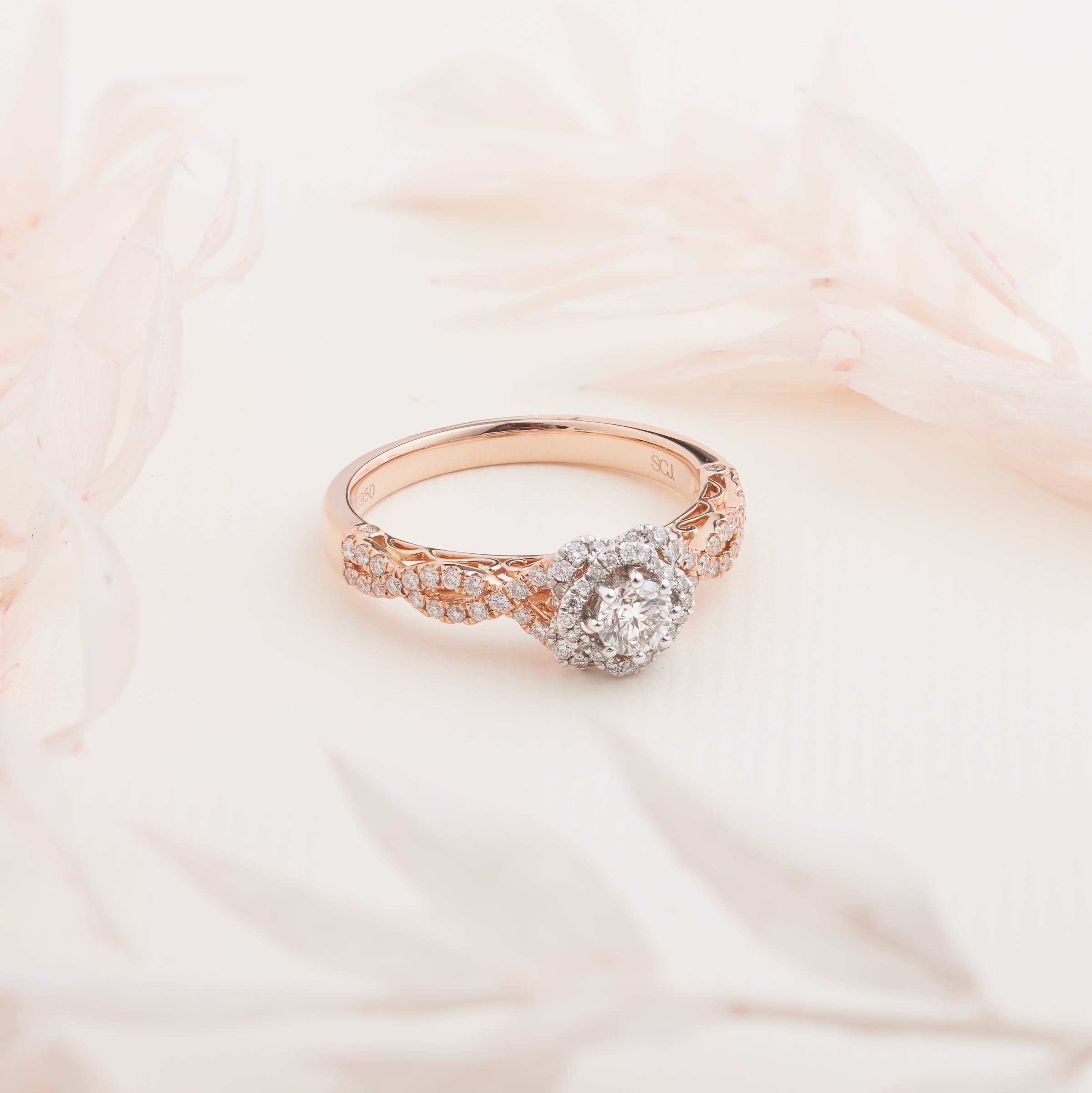 Rose gold engagement hot sale rings australia