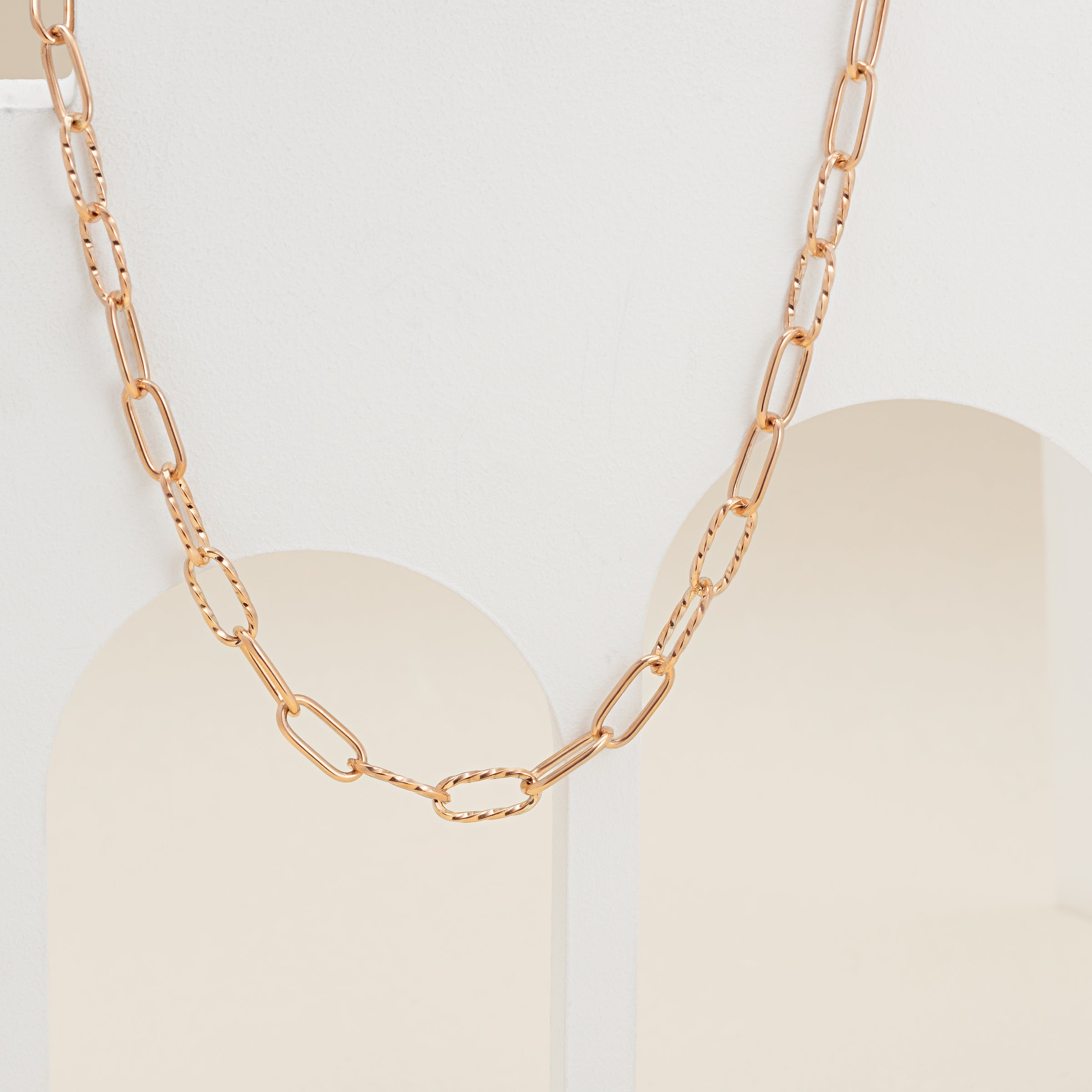 Rose Gold Paperclip Bracelet – Misoa Jewelry