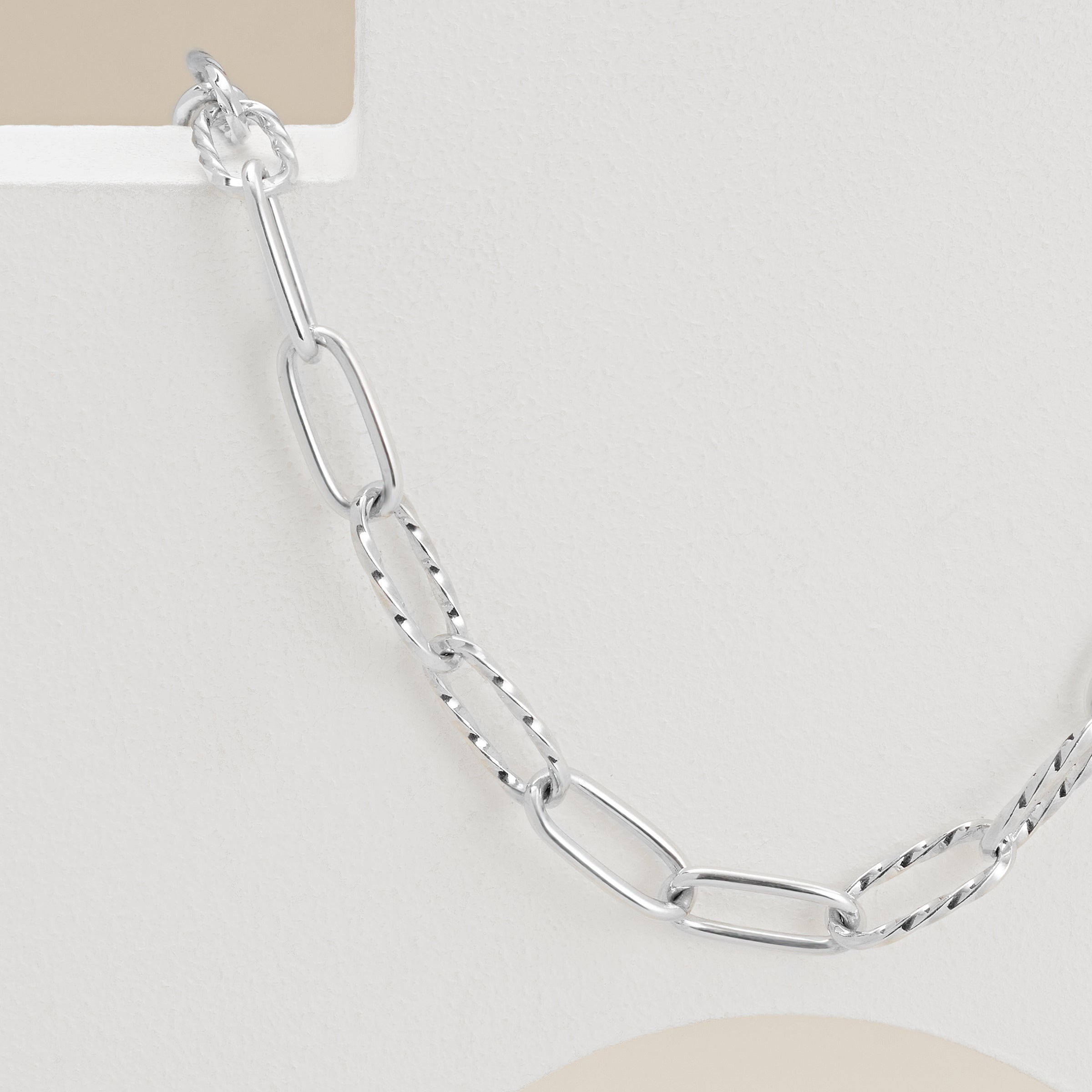 Silver Small Paperclip Necklace - Susan Shaw